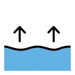 Sea Level Rise SVG Icon